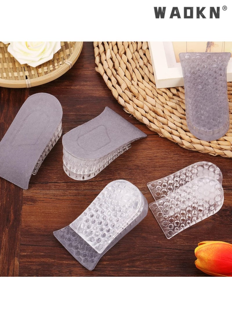 WAOKN - Height increasing Insole, Heightening 1.6'' Insole for Men, Arch Support Half-insert Shock-absorbing Heel Lift Pad for Men, Can Be Worn in Socks, Comfortable and Breathable Height-increasing Insole - Image 1
