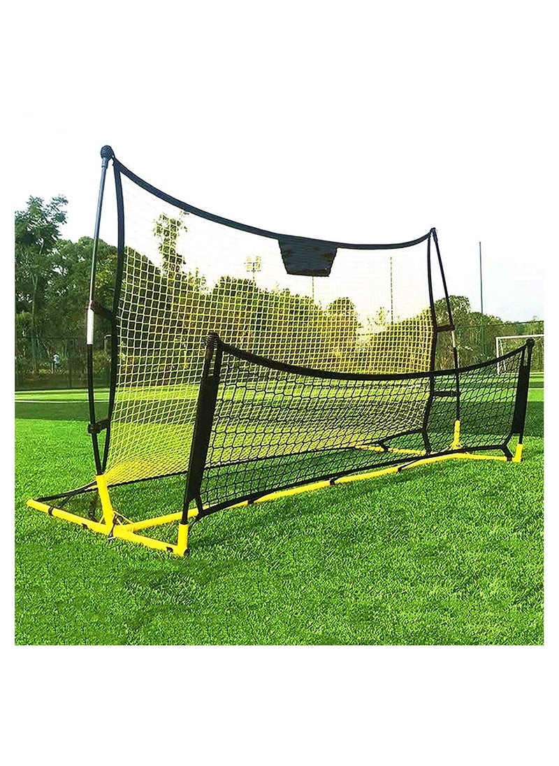 Generic - Portable Soccer Rebounder Net with Soccer Trainer, 2 in 1 Soccer Rebounder Net size: 183 x 120cm - Image 1