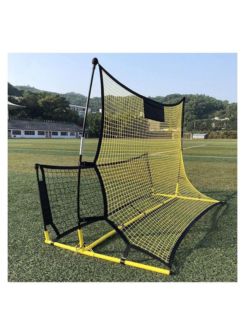 Generic - Portable Soccer Rebounder Net with Soccer Trainer, 2 in 1 Soccer Rebounder Net size: 183 x 120cm - Image 1