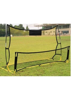 Portable Soccer Rebounder Net with Soccer Trainer, 2 in 1 Soccer Rebounder Net size: 183 x 120cm