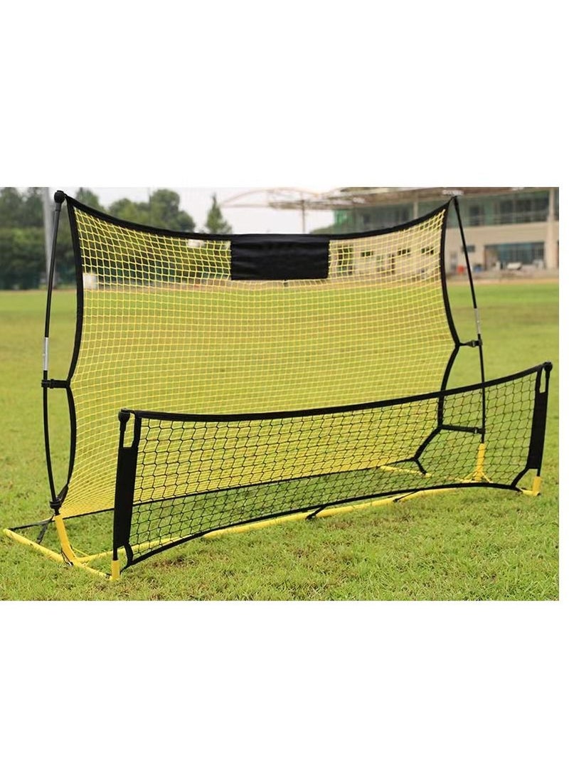 Generic - Portable Soccer Rebounder Net with Soccer Trainer, 2 in 1 Soccer Rebounder Net size: 183 x 120cm - Image 1