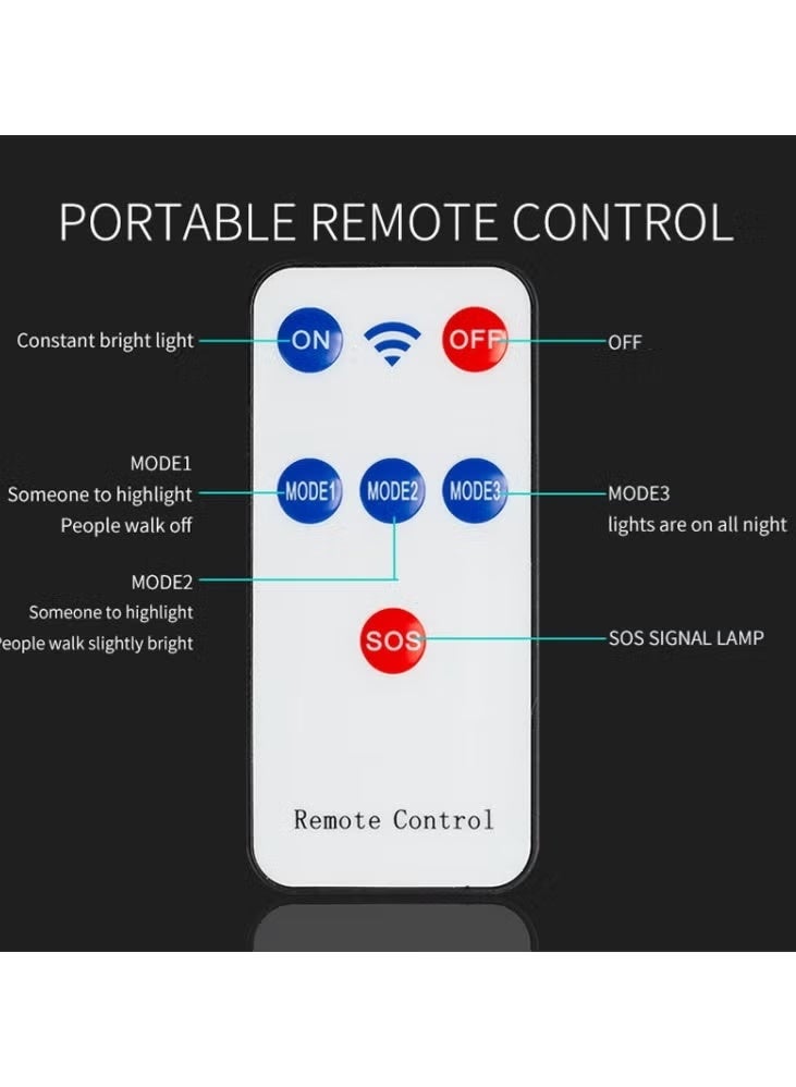 جينيكست كشاف ضوء شمسي آمن مزود بجهاز تحكم عن بعد ومستشعر حركة للحديقة والمرآب - Image 2