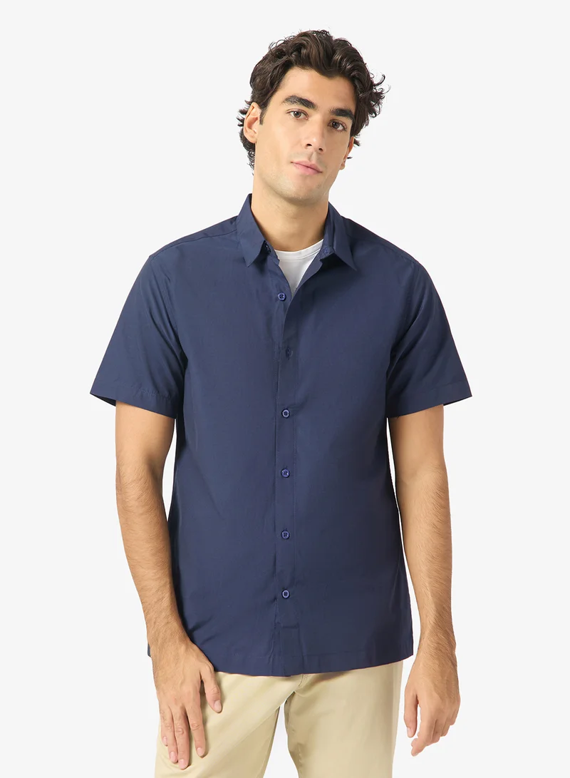 روبرت وود قميص كلاسيكي بقصة عادية