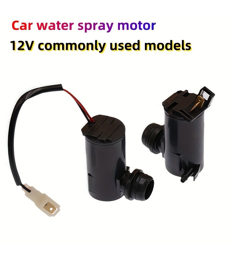 Universal 12V Wiper Washer Motor Pump With Wired Nozzle - Image 3