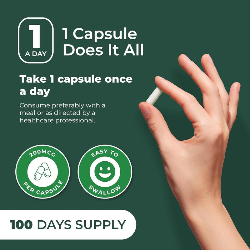 PUREPREMIUM SUPPLEMENTS مكملات الكروم بيكولينات من بيور بريموم 200 ميكروغرام  مكملات الكروم عالية الفعالية  دعم صحي للمعادن الأساسية للرجال والنساء  خالي من الجلوتين  إمداد لمدة 3 أشهر  100 كبسولة - Image 5