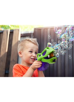 Gazillion Gazillion Bubble Roarin Rex Blaster with 4-Ounces Bubble Solution, Battery Operated | Toy Bubbles | Outdoor Play | Party Favors for Kids | Bubble Blower | Gift for Kids and Adults  - Image 3