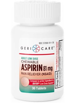 Geri-Care Aspirin Adult Chewable 81Mg Tablets 36 Ct