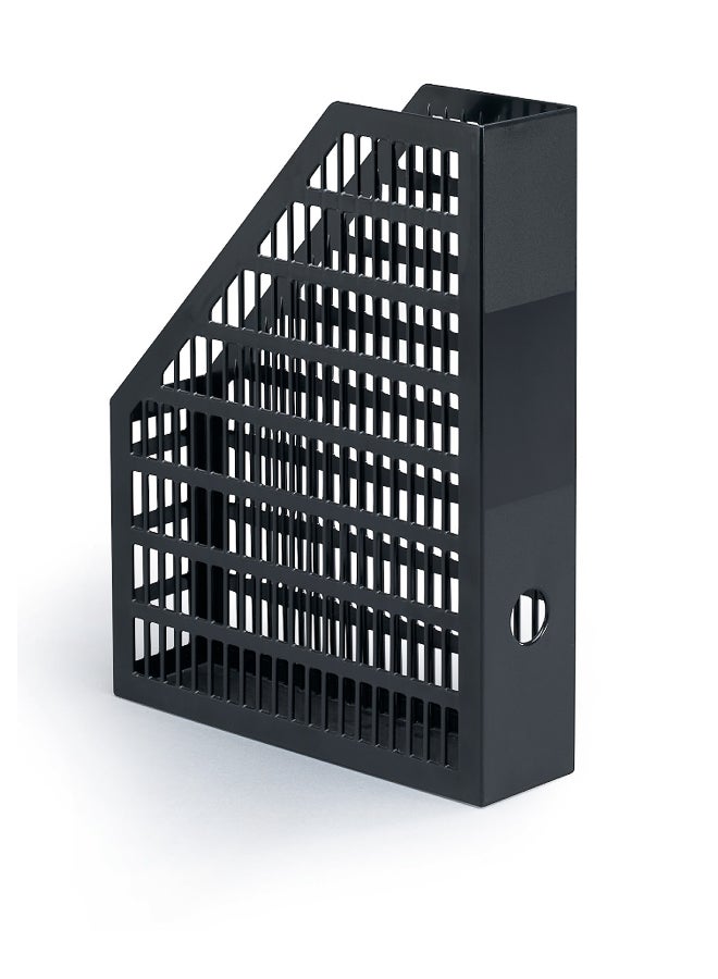 Document Storage Rack for A4 | Grip Hole for Easy Handling, Eco-label 80% Post-Consumer Recycled Plastic, Made in Germany, Slim Portrait Organizer for Catalogues & Brochures