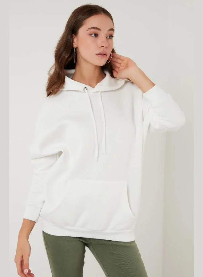 ليلا ليلا قطن مقاس عادي ياقة بغطاء رأس شتوية عبوتين سويت شيرت نسائي