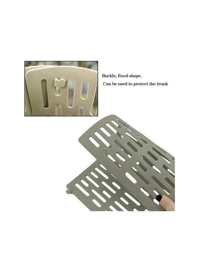 Generic - Plastic Plant and Tree Trunk Protectors, Resizable Tree Guard Nursery Mesh Bark Guard Protector, Wrap Fence Cage Prevent Damage from Trimmers, mowers, Rodents (6PCS) - Image 1