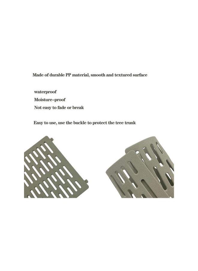 Generic - Plastic Plant and Tree Trunk Protectors, Resizable Tree Guard Nursery Mesh Bark Guard Protector, Wrap Fence Cage Prevent Damage from Trimmers, mowers, Rodents (6PCS) - Image 1