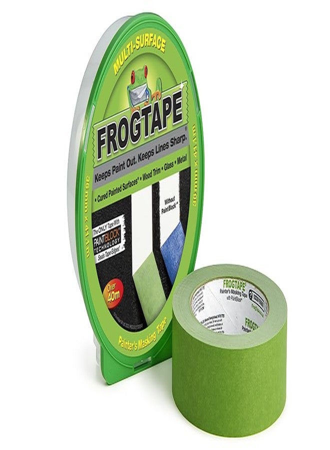 FrogTape Frog Tape Green Multi Surface Painters Masking Tape, Indoor Painting and Decorating for Sharp Lines and No Paint Bleed 36mm X 41.1m - Image 1