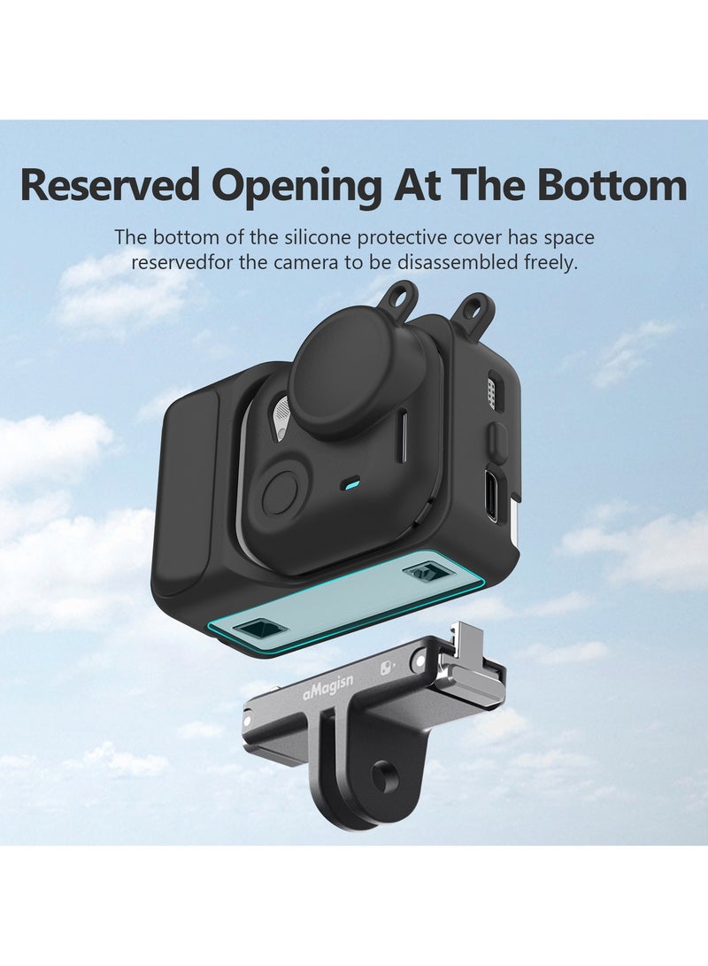 إطار واقي لكاميرا Insta360 GO Ultra - غلاف سيليكون مقاوم للصدمات، بتصميم دقيق ومحمول للحماية الشاملة. - Image 3