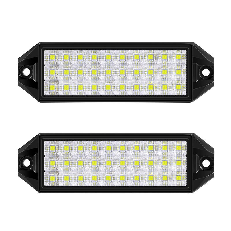 SAN YOUNG 2Pcs LED Light Bar for Truck, 6 Inches Reverse Lights Flood Beam for Truck Tractor ATV UTV Boat, 12V Flush Mount Small Light Bar - Image 1