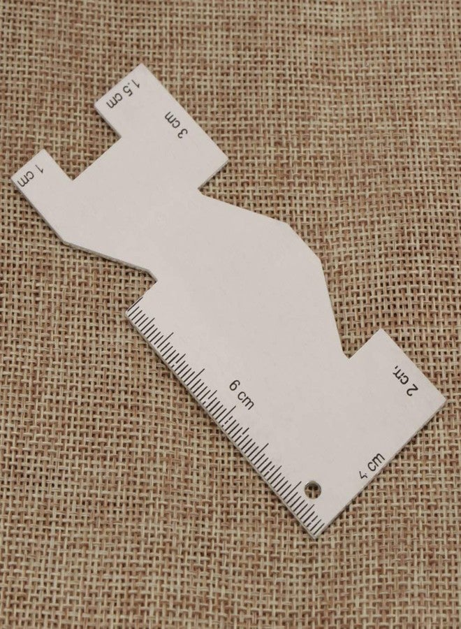 Walfront Metal Sewing Ruler, 3.9 x 5cm Quilting Ruler Templates, Flexible, Accurate - Image 4