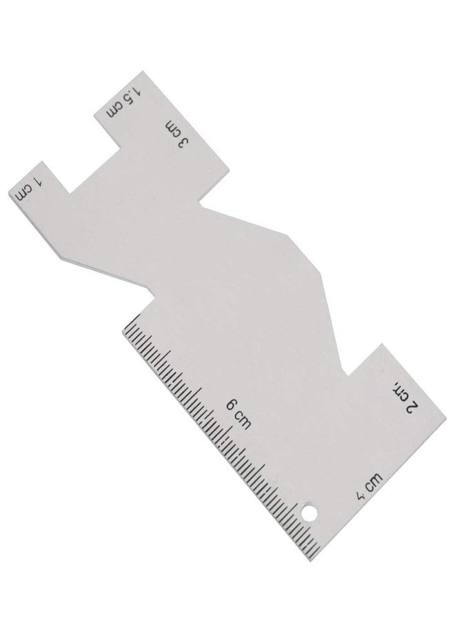 Walfront Metal Sewing Ruler, 3.9 x 5cm Quilting Ruler Templates, Flexible, Accurate - Image 1