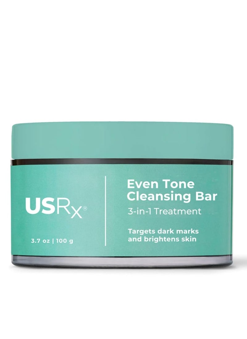 Urban Skin Rx Urban Skin Rx Even Tone Cleansing Bar | 3-in-1 Daily Cleanser, Exfoliator, and Brightening Mask Helps Diminish Uneven Skin Tone, Formulated with Kojic Acid, Azelaic Acid, and Niacinamide | 3.7 Oz  - Image 1