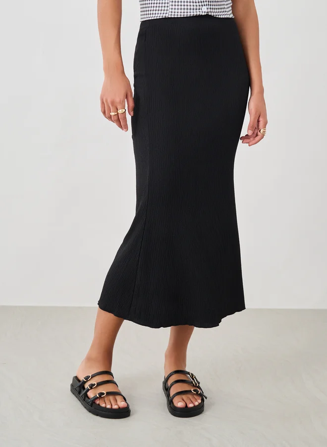 Take Two Textured Midi Mermaid Skirt