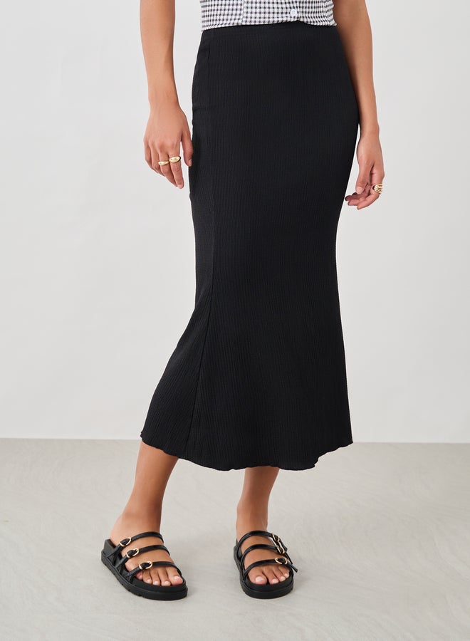 Take Two Textured Midi Mermaid Skirt  - Image 3