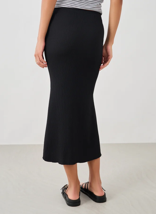 Take Two Textured Midi Mermaid Skirt