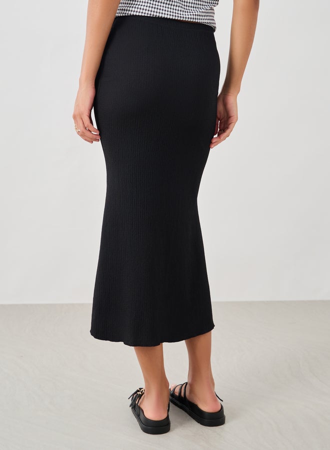 Take Two Textured Midi Mermaid Skirt  - Image 5
