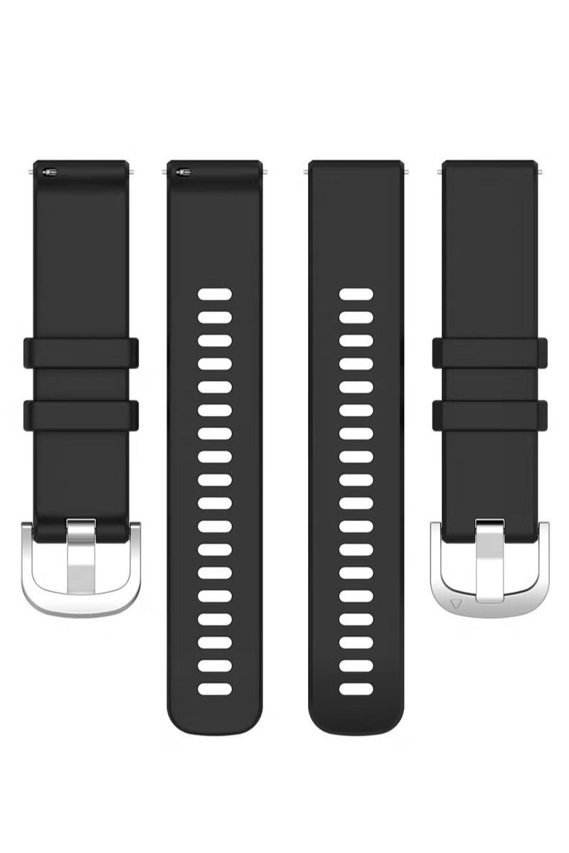 Anmi Anmi 2 PCS Replacement Strap Silicone Band for Huawei Watch GT4 46mm(Black/Green) - Image 2