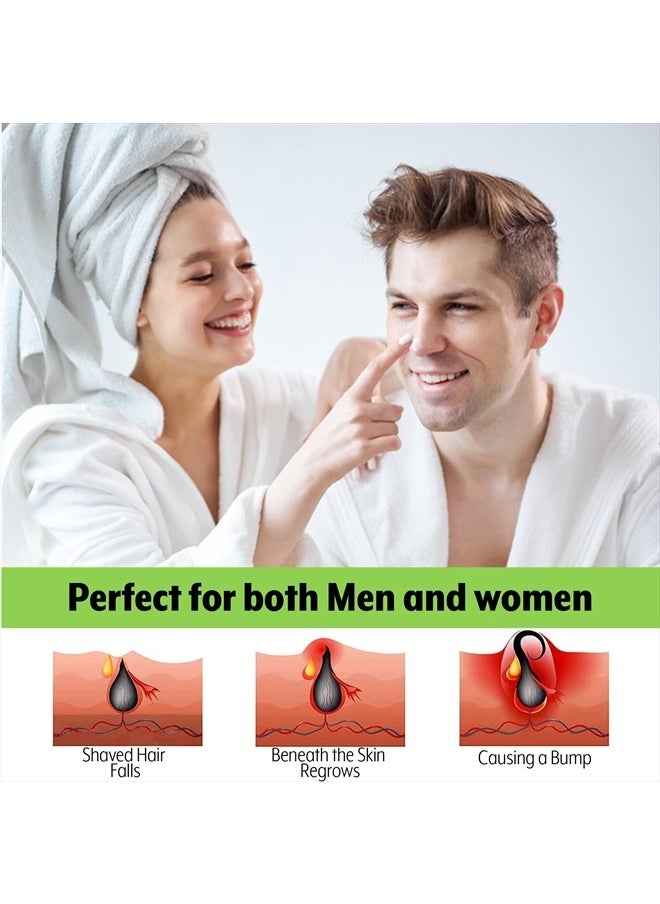 Princereigns - Shaving Gel - Banish Ingrown Hair and Razor Bumps for Smooth, Nourished Skin - 100% Organic Solution for Irritation-Free Skin - Perfect for Both Men and Women - Ideal for Face, Neck, Biki - Image 1