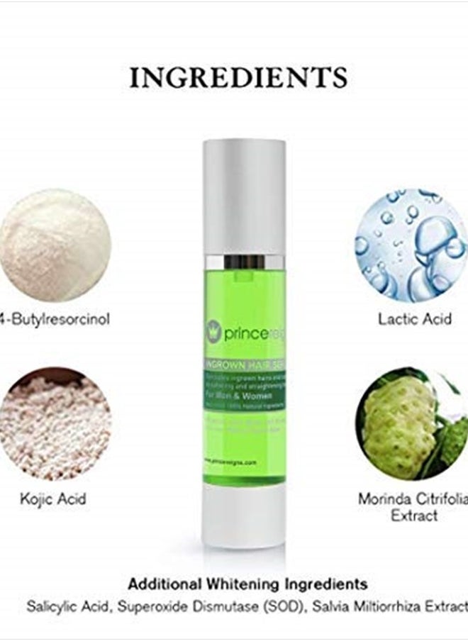 Princereigns - Shaving Gel - Banish Ingrown Hair and Razor Bumps for Smooth, Nourished Skin - 100% Organic Solution for Irritation-Free Skin - Perfect for Both Men and Women - Ideal for Face, Neck, Biki - Image 1