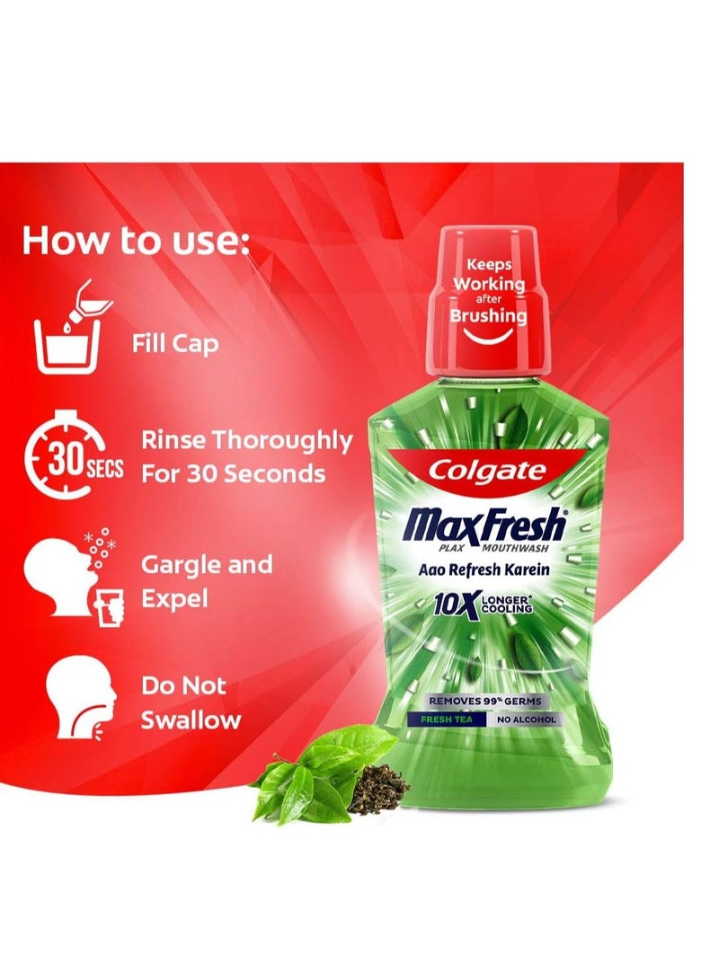 Colgate Plax Mouthwash with Fresh Green Mint Scent - Image 4