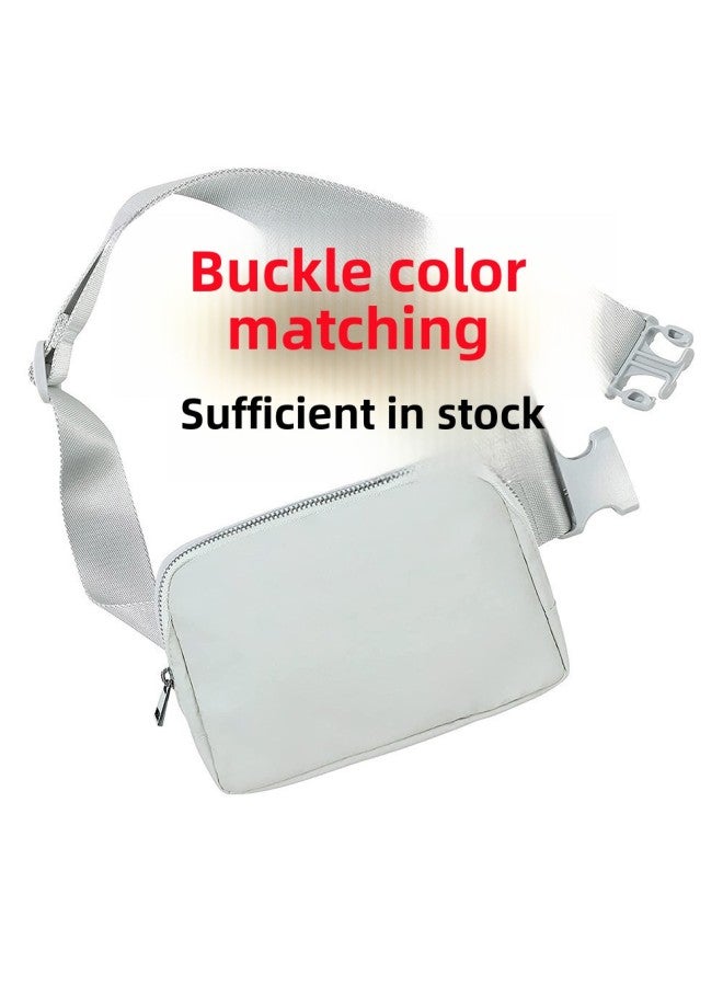 Explosions Lulu Waist Bag With Outdoor Sports Running Slung Mobile Phone Large Capacity Fitness Ladies Chest Bag-Color:Camouflage White  - Image 5