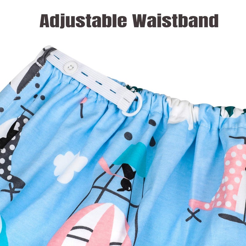 MooMoo Baby سراويل حفاضات مو مو للأطفال لتدريب الحمام، حفاضات تدريب غير قابلة للتسرب للأطفال من عمر 0-4 سنوات - Image 4