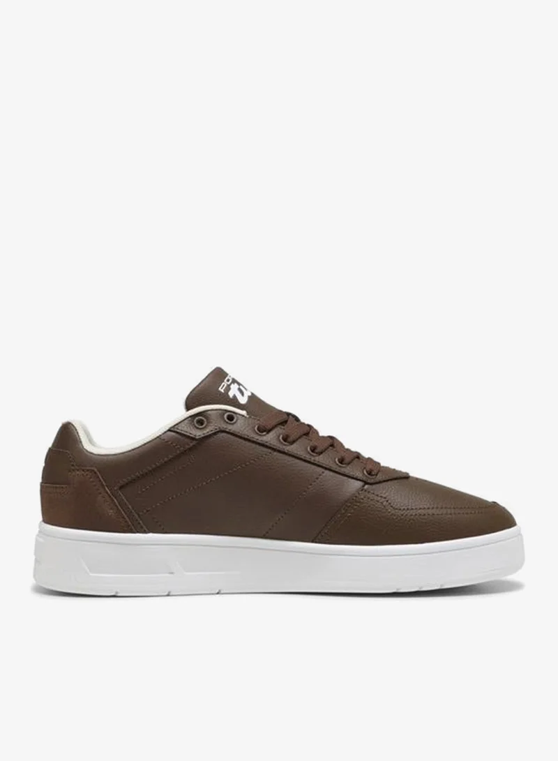 Puma Espresso Brown-PUMA White Porsche Legacy Court Classic Lux Sneakers Unisex  | Best Price UAE