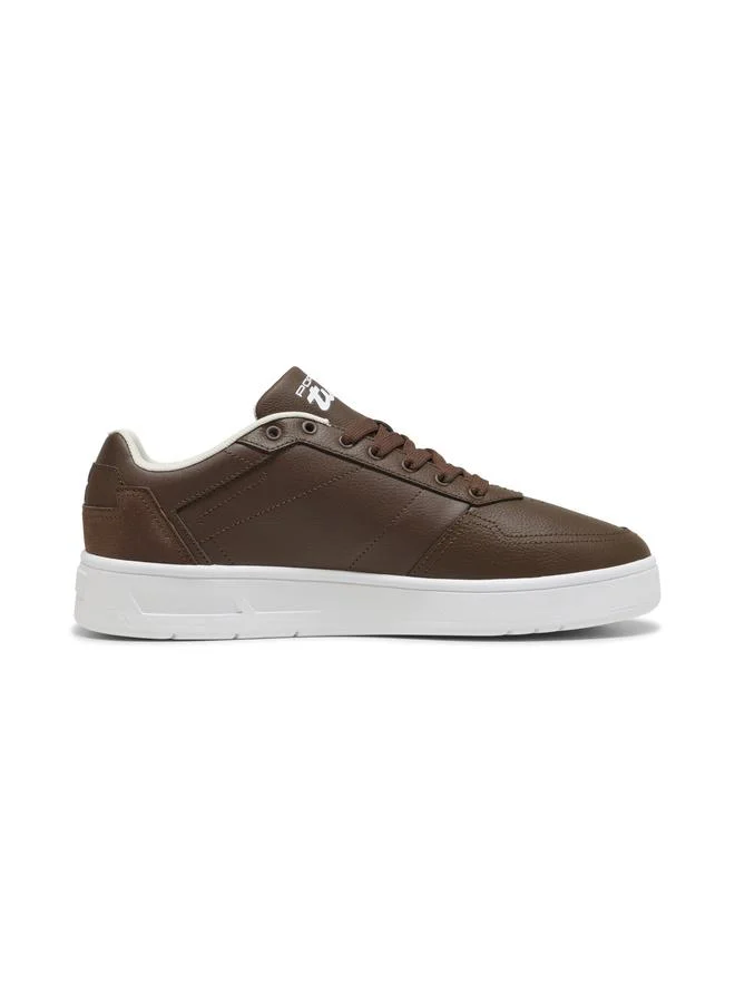 Puma Espresso Brown-PUMA White Porsche Legacy Court Classic Lux Sneakers Unisex  | Best Price UAE