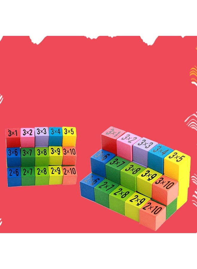 Toy Box Educational Wooden Math Toy Multiplication Game Preschool Toy for Kids - Image 4