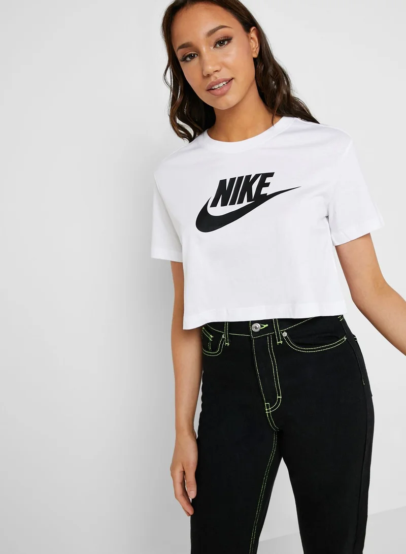 Nike Essential Futura Icon Cropped T-Shirt