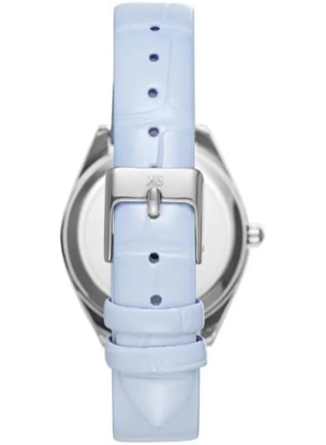 KENNETH SCOTT Kenneth Scott Women's Watch, Analog Display and Polyurethane Strap - K24508-SLLL, Blue