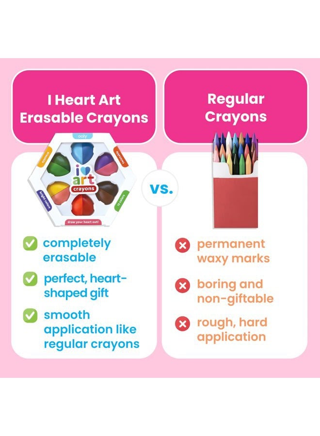 Ooly I Heart Art Erasable Crayons - Set of 6 - Image 3