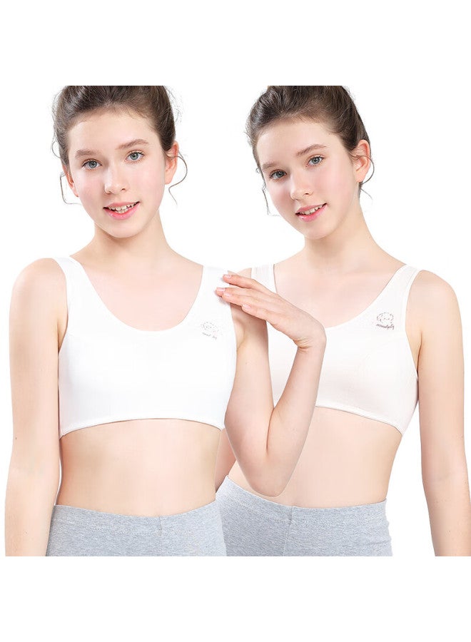 Langsha Girls' Developmental Underwear Seamless Thin Vest Bra For Middle And High School Students Single Piece