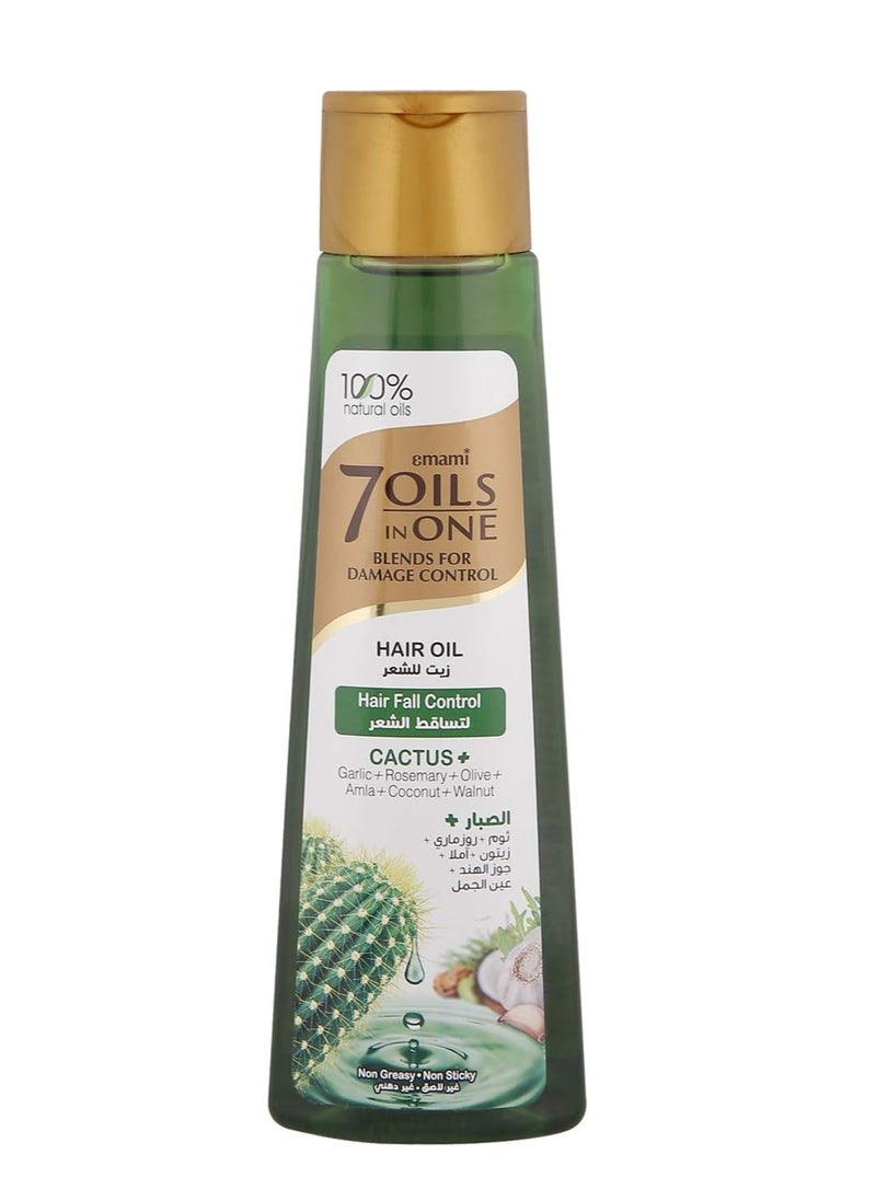 emami Hair Oil Hair Fall Control Cactus 7 in 1 Oils , 200ml 