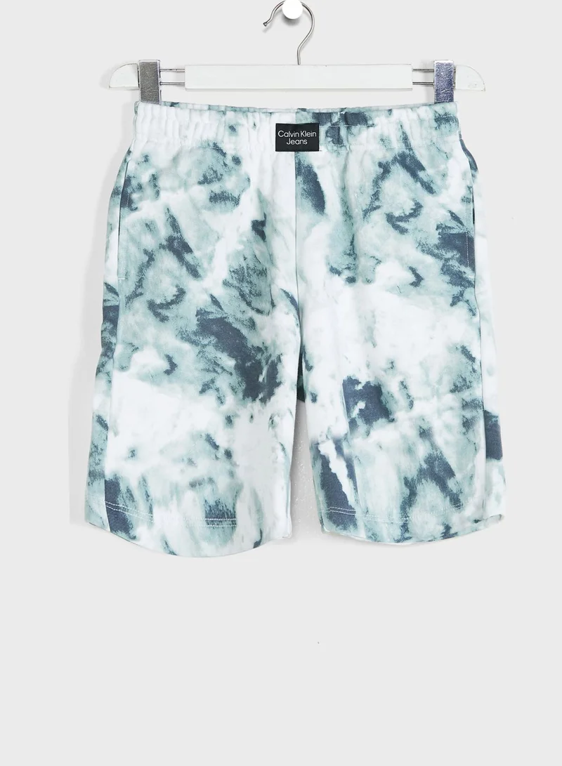 Calvin Klein Jeans Kids Tie Dye Shorts