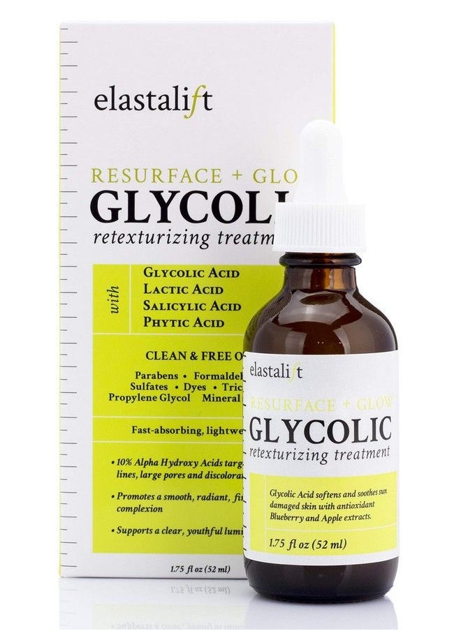 elastalift - Resurfacing Glycolic Acid Facial Peel Serum Antiaging Dark Spot Corrector Facial Peel Reduces Enlarged Pores Minimizes Fine Lines Evens Skin Tone Exfoliating Chemical Peel 1.75 Fl Oz - Image 1