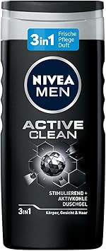 Nivea 6 x Nivea Men Active Clean Shampoo Gel for Men - Image 2