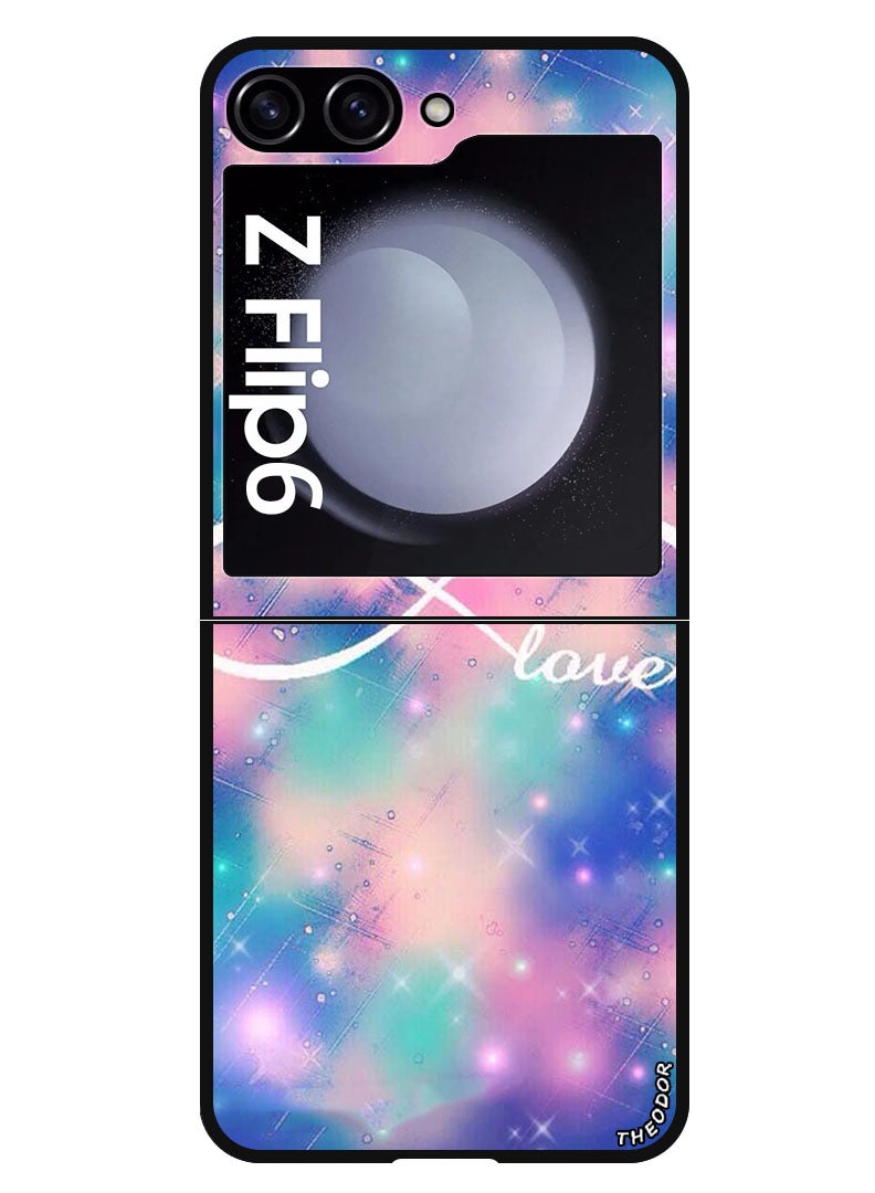 Theodor Protective Case Anti Scratch Shock Proof Bumper Cover For Samsung Galaxy Z Flip 6 Love Infinity - Image 1