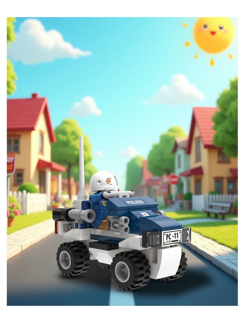 Beram Police Quadbike Toy , Rugged 4-Wheel ATV with Officer Action Figure & Realistic Details , Push & Go Rescue Vehicle for Kids Ages 5+ Durable, Safe, and Fun Law Enforcement Toy for Indoor/Outdoor Play , Perfect for Pretend Chase & Patrol Missions - Image 2