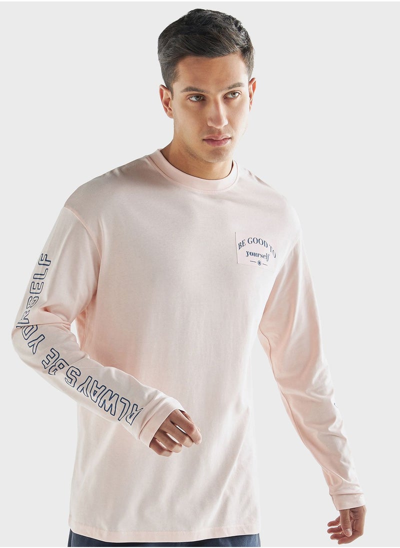 FAV Graphic Print Crew Neck T-Shirt  - Image 1