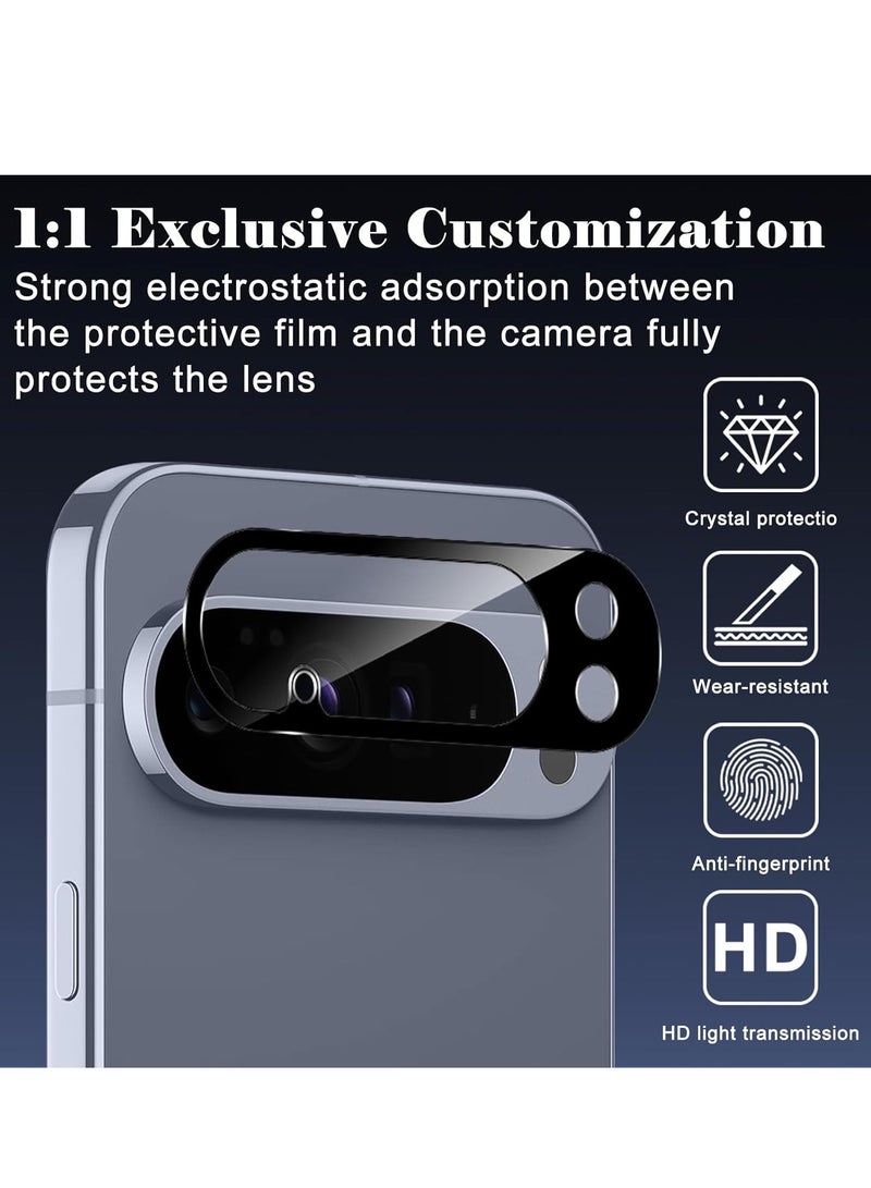 2 قطع من زجاج حماية الخصوصية المقسى لجهاز جوجل بكسل 10 برو و 2 قطعة من واقي عدسة الكاميرا - Image 2