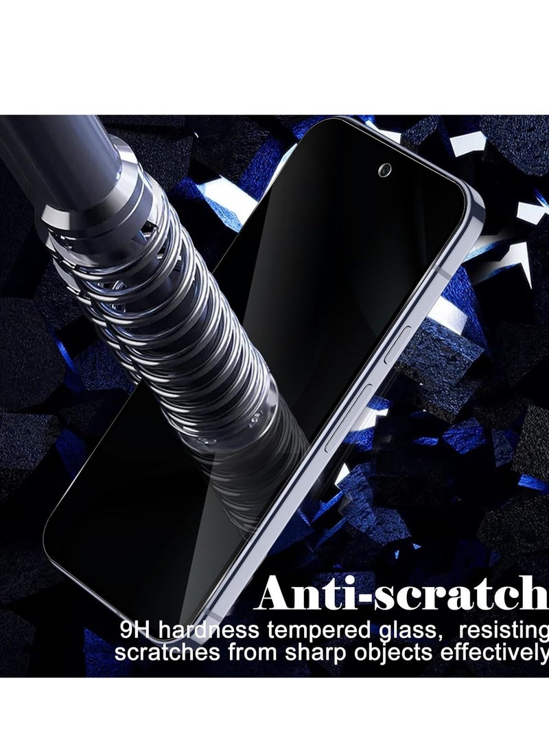 2 قطع من زجاج حماية الخصوصية المقسى لجهاز جوجل بكسل 10 برو و 2 قطعة من واقي عدسة الكاميرا - Image 5