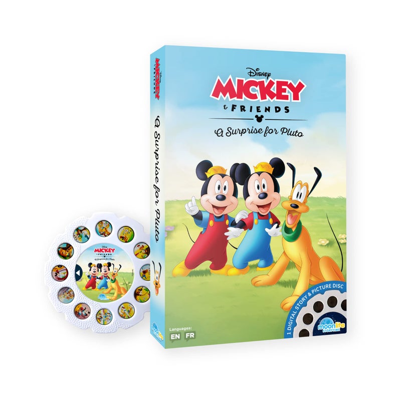 Moonlite Storytime Disneys Mickey Friends A Surprise for Pluto Storytime Disc A Magical Read Projector Sold Separately Digital Story w Sound FX Learning Gifts for Kids Ages 1 Year Up - Image 3