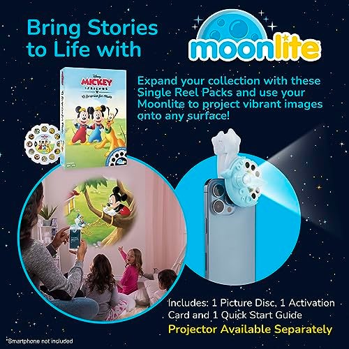 Moonlite Storytime Disneys Mickey Friends A Surprise for Pluto Storytime Disc A Magical Read Projector Sold Separately Digital Story w Sound FX Learning Gifts for Kids Ages 1 Year Up - Image 5