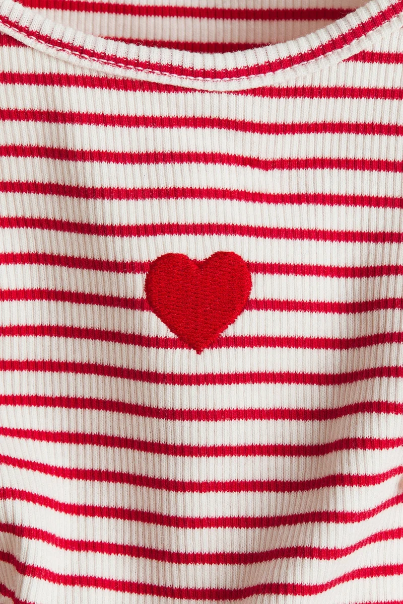 اتش اند ام بلوزة من خامة مرنة